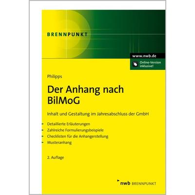 Der Anhang nach BilMoG, Taschenbuch von Holger Philipps, Nwb Verlag, 978-3-482-63572-4