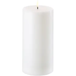 Uyuni LED Stumpenkerze 10x20cm nordic white