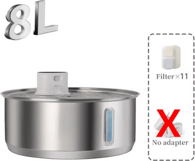 Inspire Picks Petavista 8L Wireless Dog Water Fountain Automatic Stainless Steel Pet Water Dispenser dispenser 10filter