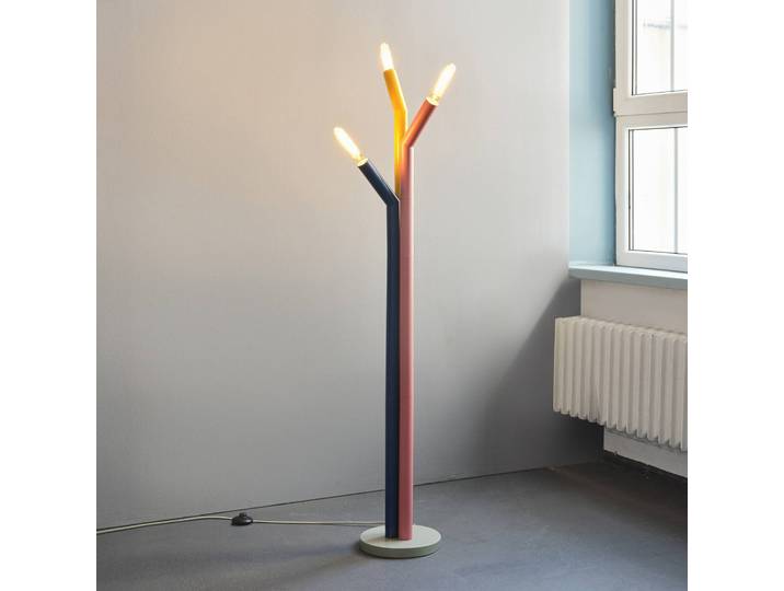 OSRAM Stehlampe Decor Straw, Multicolour, für Wohn- / Esszimmer, Metall, Modern, Stehlampe