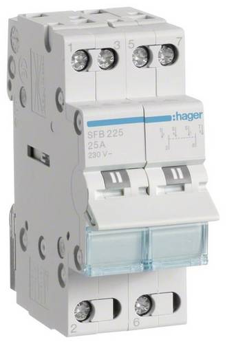 Hager Gruppenschalter 2polig 25A 2 Schließer 230V SFB225