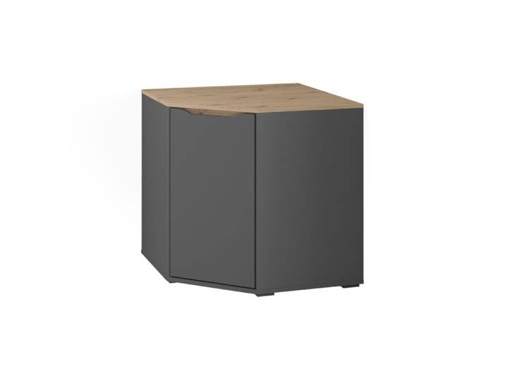 Commode Ruben 77.9x77.9cm Anthracite/Chêne Artisan Vicco 62897