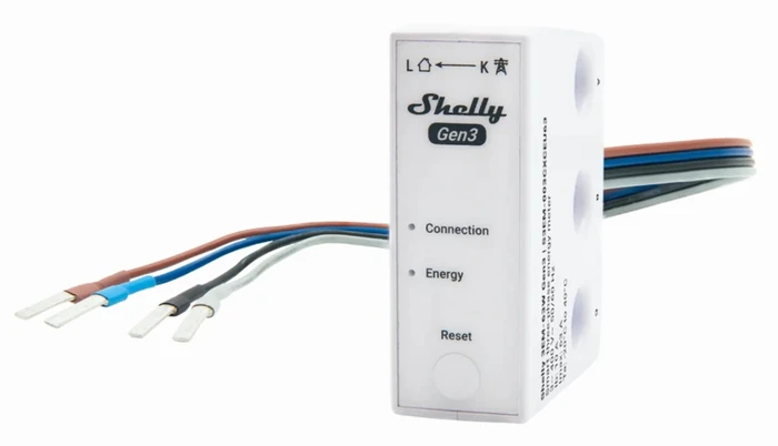 Shelly Gen3 3EM 63 W, 3-Phasen-Leistungsmesser, WiFi