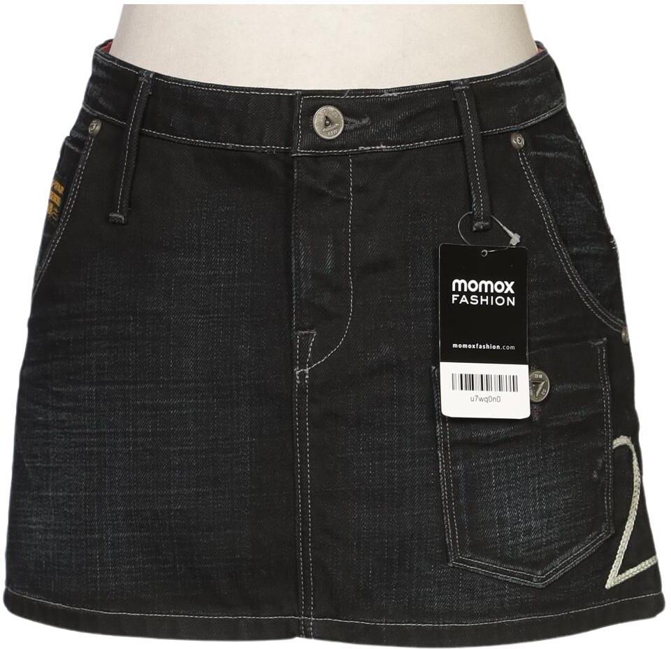 G Star RAW Damen Rock, Marineblau, Gr. W26, Baumwolle - Second Hand