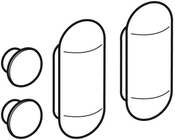 Geberit Puffer 598045000 Kind, für WC-Deckel