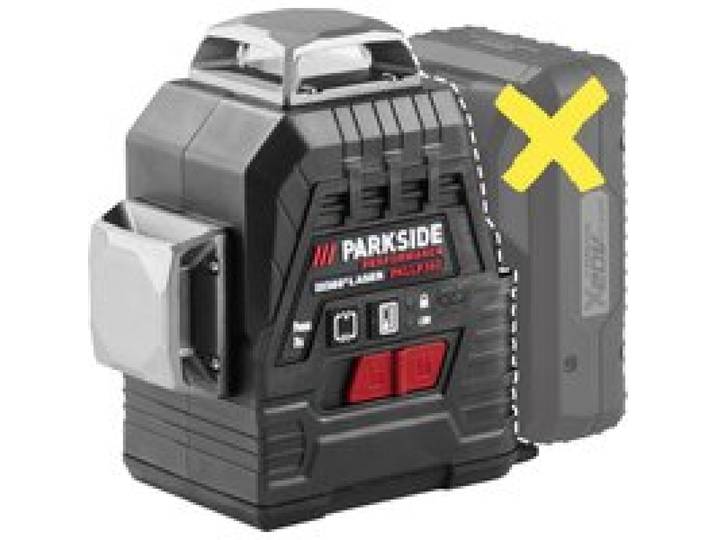 PARKSIDE PERFORMANCE® Niveau laser en croix sans fil PKLLP 3360 A1, vert, 30 m