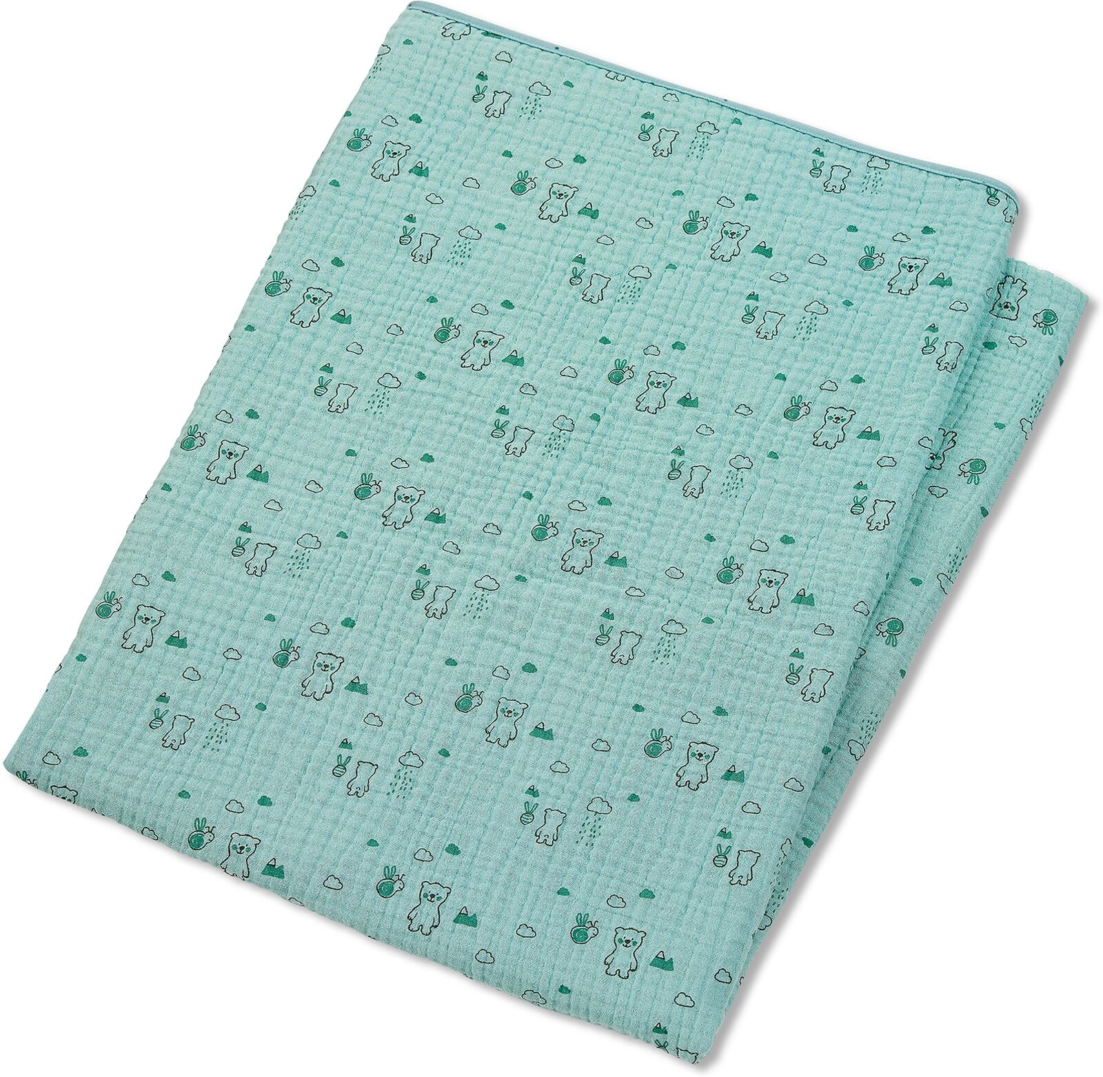 Babydecke STERNTALER "Babydecke Musselin BÄR Ben", Kinder, bunt (original), Obermaterial: 100% Baumwolle CO., Wohndecken Babydecke