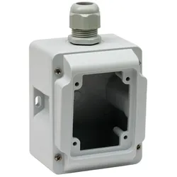 Schneider Electric PKZ085 Aufputzgehäuse für Anbausteckdosen, 16A, 3/4p, mit Flansch 65x85mm