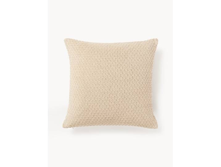 Zacht gebreide chenille kussenhoes Everly