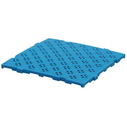 Kunststoff Bodenrost Bodenplatte für Sauna/Garten/Poolbereich 500 x 500 x 25 mm Blau