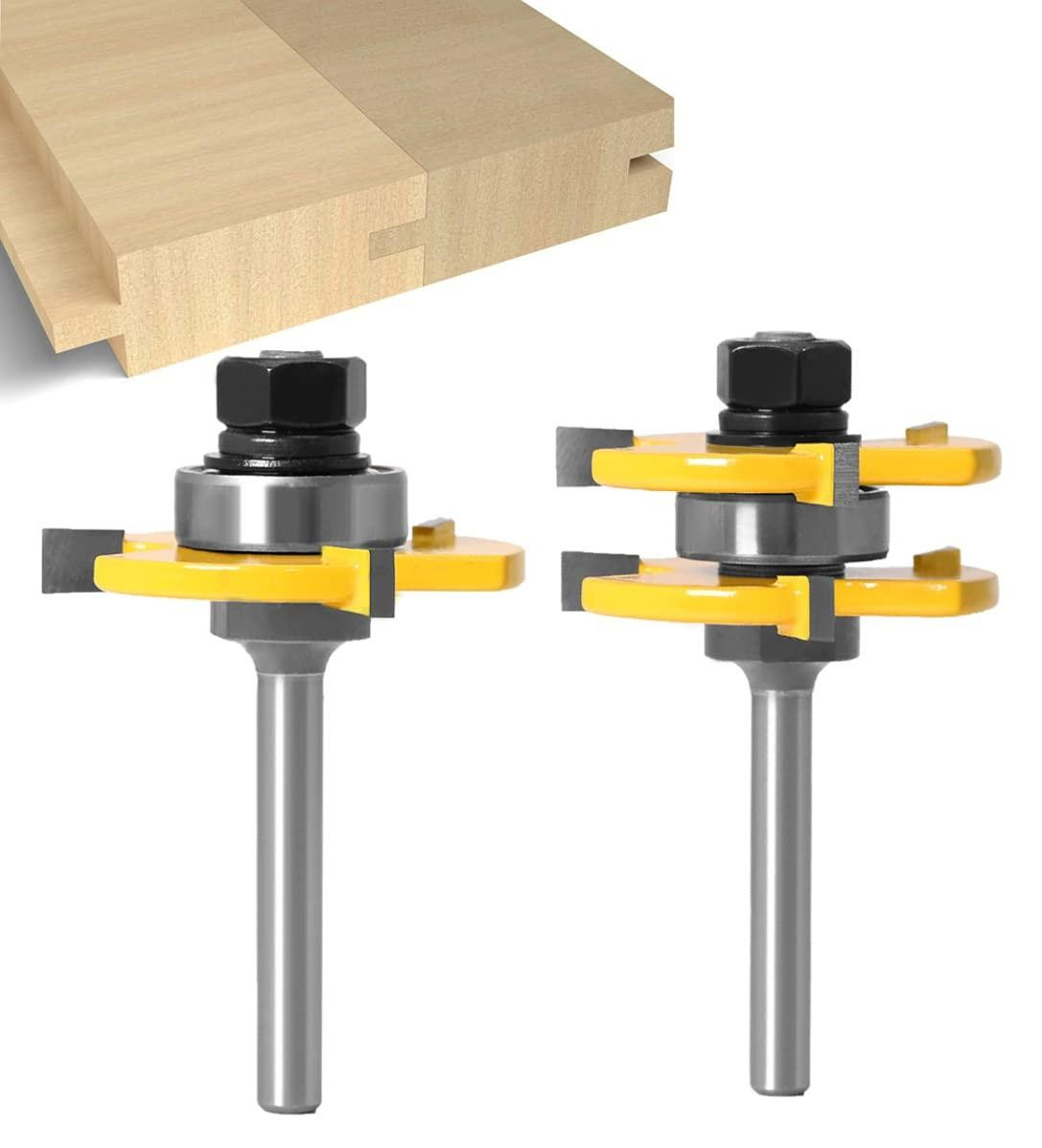 Merkloze T-groef frees 6 mm voor houtbewerking