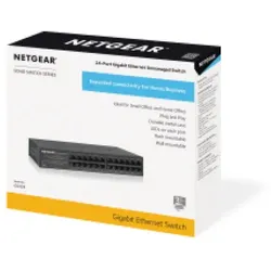NETGEAR SOHO GS300 Desktop Gigabit Switch, 24x RJ-45, V2