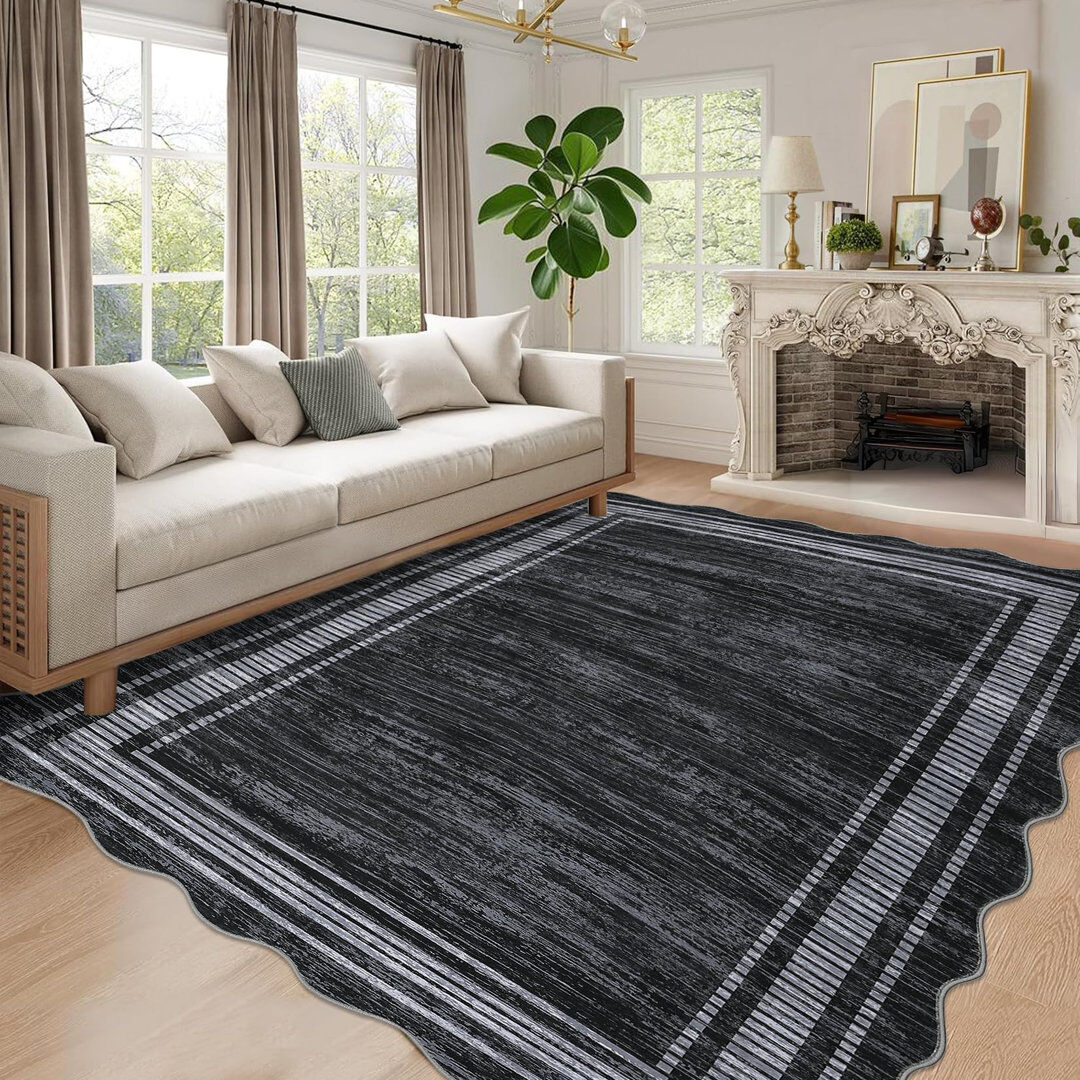 Latitude Vive Rectangle Floral Area Rug black 200*290cm
