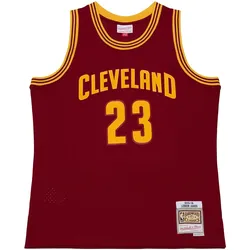 Mitchell & Ness, Herren, Fussballtrikot, Lebron James Cleveland Cavaliers 2015 Swingman Jersey - S (S), Rot