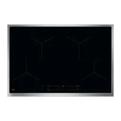 OIO84A00XB Induktionskochfeld 80cm Edelstahlrahmen Hob2Hood PowerBoost DirectControl