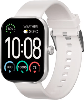 Inspire Essentials HAYLOU Watch S6 Smart Watch With Voice Calling And Health Monitoring white