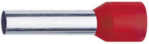 Klauke 1718 Aderendhülse 1mm² Teilisoliert Rot 1000St.