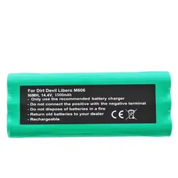 Akku für Ecovacs Midea r1-l051b, R1-L051B, 14.4V, 1500mAh
