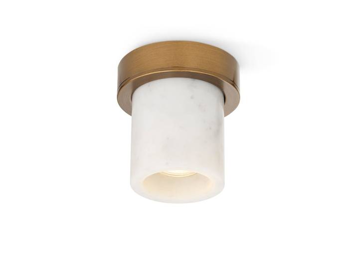 Downlight Miss Marble, Carrare/laiton bruni - DESIGN BY US - Salle de bains - Marbre - À ampoule unique