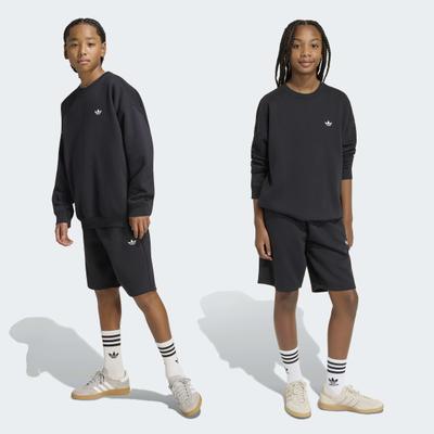 Trainingsanzug ADIDAS ORIGINALS "OVERSIZE-SET, UND", Mädchen, Gr. 152, schwarz, Obermaterial: 70% Baumwolle, 30% Polyester, Sportanzüge Trainingsanzug