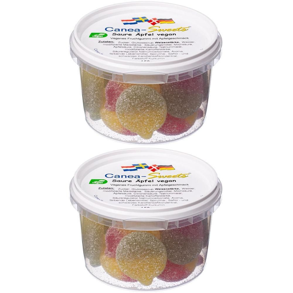 Saure Äpfel vegan Bonbons 2x 2x150 g