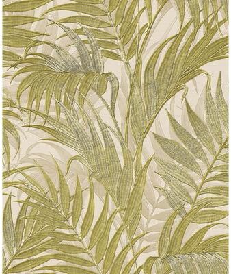 Veer Decor Embroidened Palm Wallpaper