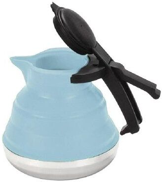 United Foldable Silicone Teapot Portable Coffee Kettle Collapsible Travel Tea Kettle sky Blue