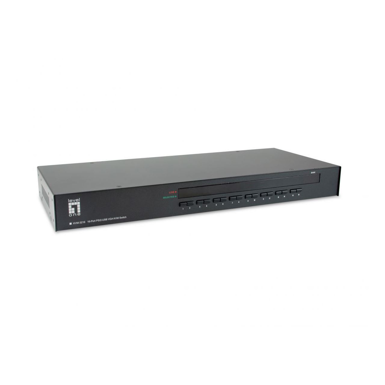 LevelOne KVM-3216 16-Port PS/2-USB VGA KVM Switch