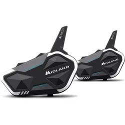 Midland, Motorradfunk, R1 Mesh Bluetooth-Headset für Motorräder (2er Set)