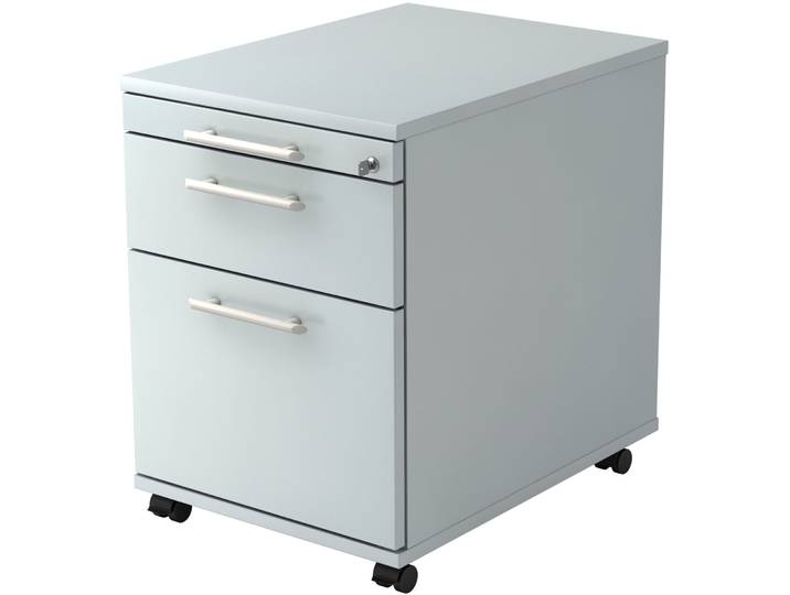 Rollcontainer Office grau Holzwerkstoff B 42.8 H 59 cm - Rollcontainer