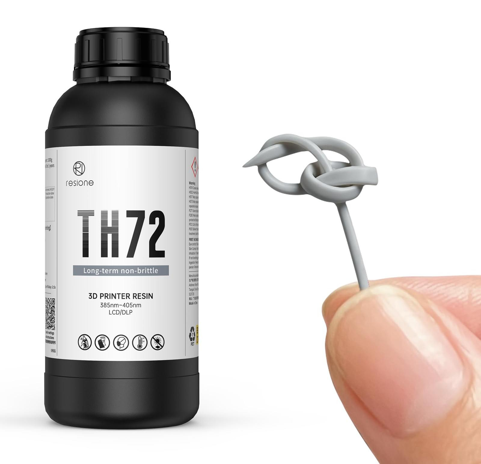 Dripio Flexibele en schokbestendige 3D-printerhars, 1000 gram, mediumgrijs