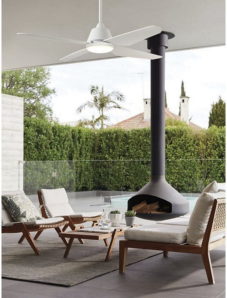 kaiserkraft Deckenventilator AIRFUSION ARIA, Rotorblatt-Ø 1220 mm, weiß