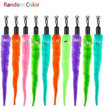 Inspire Essentials Interactive Cat Toy Refill Set With Feathers Mice Worms And Bells 3 100pcs