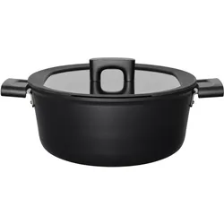 Fiskars HF-Topf 5,0 L, Pfanne + Kochtopf, Schwarz