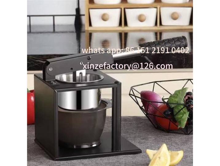 Presse-agrumes manuel personnalisable avec tige, jus de fruits épais, extracteur de jus manuel pratique en acier inoxydable