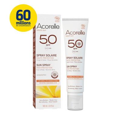 Acorelle SPR SOL Spf50 BIO 100Ml 100 ml Liquidum