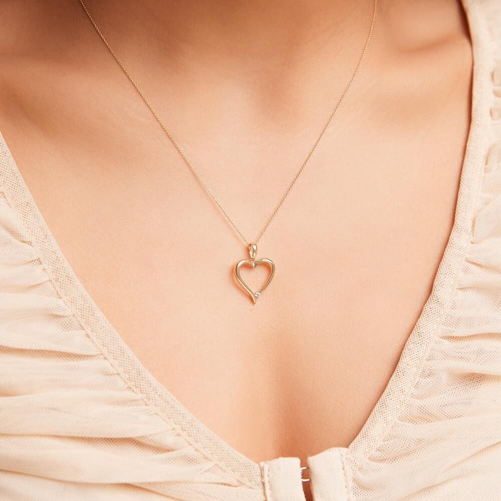 Brilladia 585er Goldkette Herz mit Brillant gold