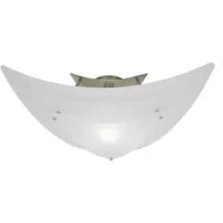 Deckenlampe Deckenleuchte Leuchte satiniertes Glas Deckenbeleuchtung  Delta 858022
