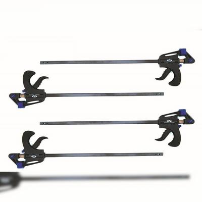 Vago-Tools 4x Schnellspannzwinge 100 mm Einhandzwinge