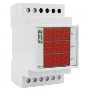 F&F DMV-3 1740 Driefasige digitale spanningsmeter