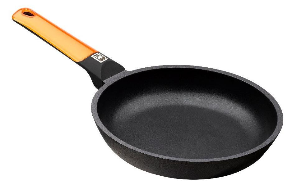 BRA A281222 Efficient Orange Universele Ronde Pan, Zwart en Oranje, Aluminium, 6 mm