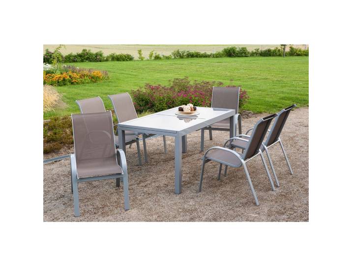 Gartentischgruppe Amalfi Taupe