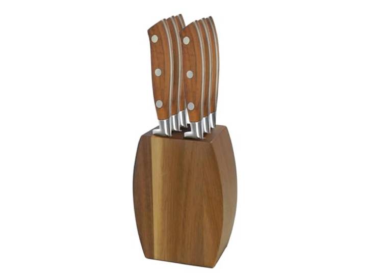 Ryokan - Bloc bois d'acacia 6 couteaux steak