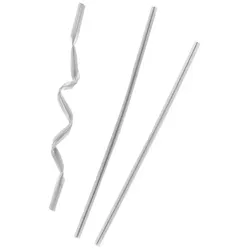 MONOUSO - Tütenverschlüsse Metall Silber 9,5cm (100 Stück)