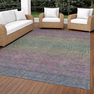 Addison Rugs Machine Washable Indoor/ Outdoor Modern Ulm Chantille Rug