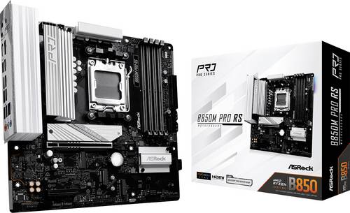 ASRock B850M Pro RS Mainboard Sockel (PC) AMD AM5 Formfaktor (Details) Micro-ATX Mainboard-Chipsatz AMD B850