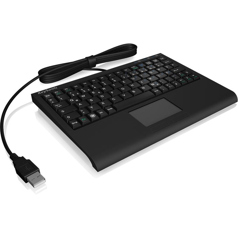 KeySonic ACK-3410 USB Deutsch schwarz (kabelgebunden)