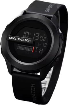Friendly Fresh Finds Mens Waterproof Sports LED Digital Watch Multifunction Fitness Watch With Alarm, Clock & Timer. black