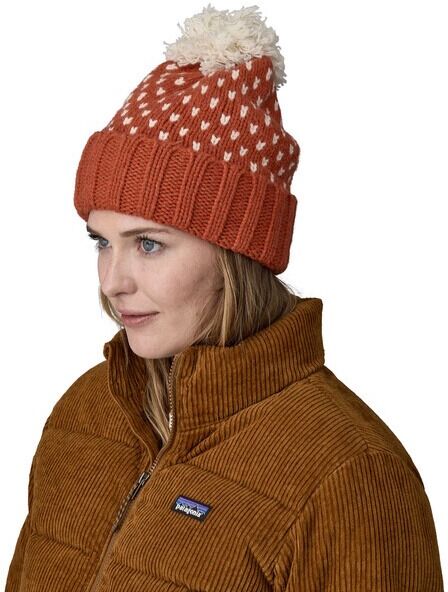 Patagonia Snowbelle Beanie - Offset Dot: Burnished Red (Odbu)