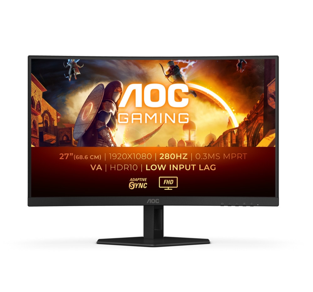 AOC C27G4ZXE 27 Zoll Full HD Fast VA Panel 16:9 280 Hz Curved Gaming Monitor